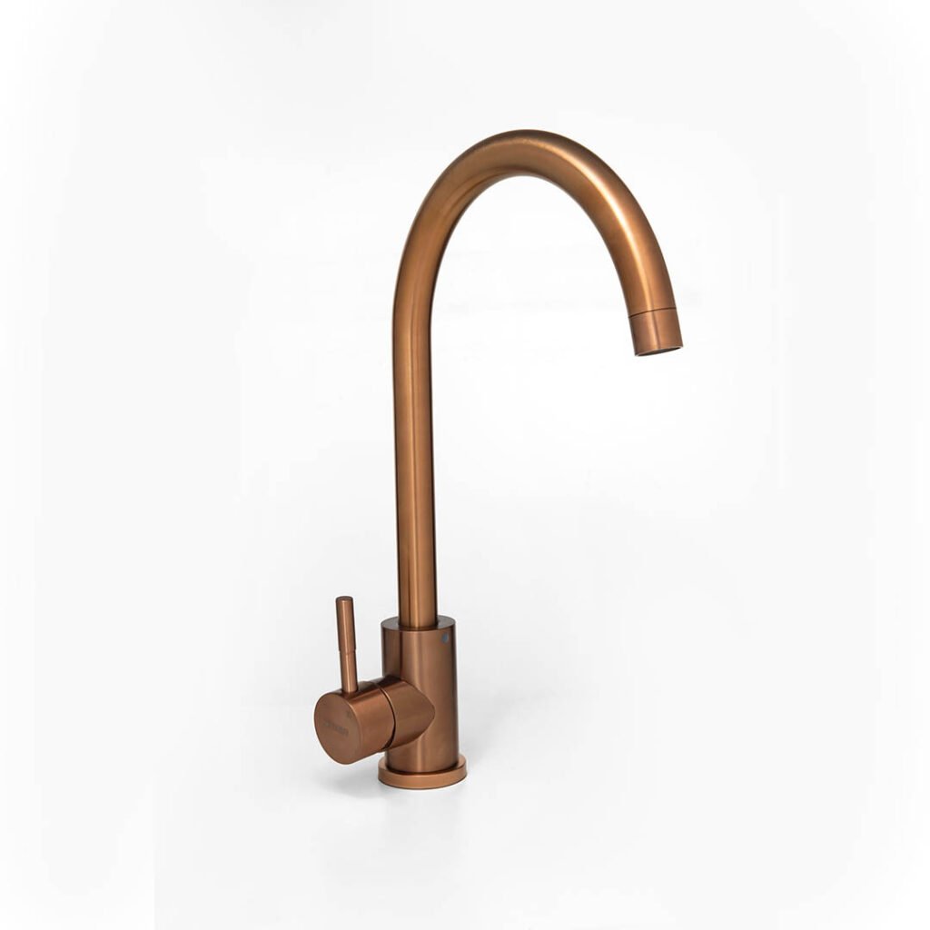 Monocomando Praga color cobre pico bar para mesada